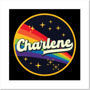 Charlene // Rainbow In Space Vintage Style Posters and Art